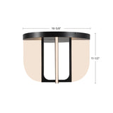 Alora Anders 16-in Semi-Flush Mount