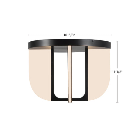 Alora Anders 16-in Semi-Flush Mount