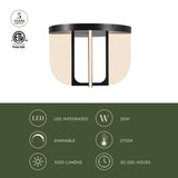 Alora Anders 16-in Semi-Flush Mount