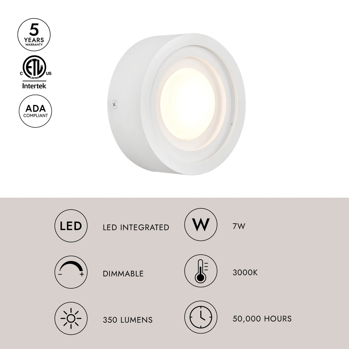 Kuzco Arco 5-in Wall Sconce