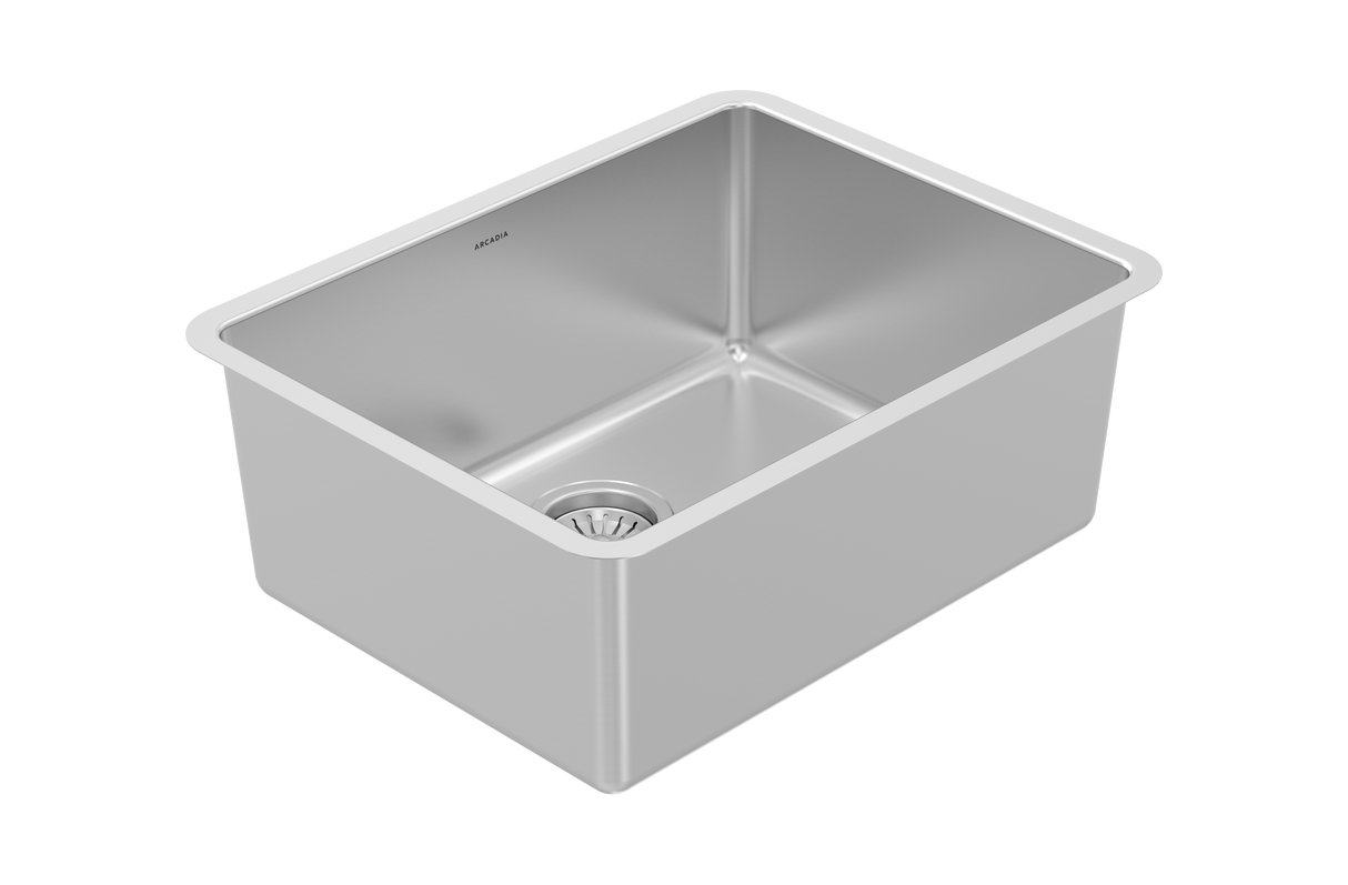 Arcadia U 24" Single Sink - Undermount, 16 Gauge, R20, Single Box