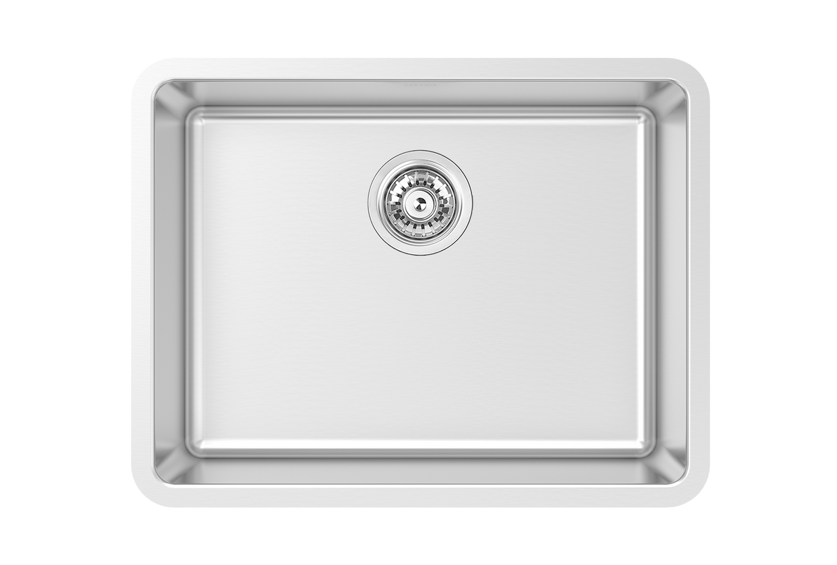 Arcadia U 24" Single Sink - Undermount, 16 Gauge, R20, Single Box