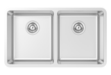 Arcadia U 32" 50/50 Double Sink - Undermount, 16 Gauge, R20, Single Box