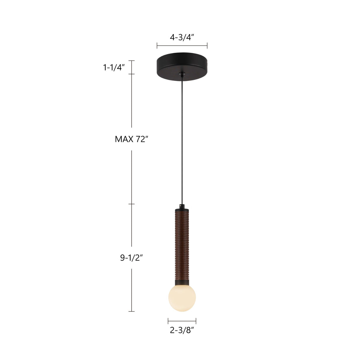 Alora Mood Arden 9-in Pendant