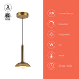 Alora Mood Arden 9-in (With Shade) Pendant
