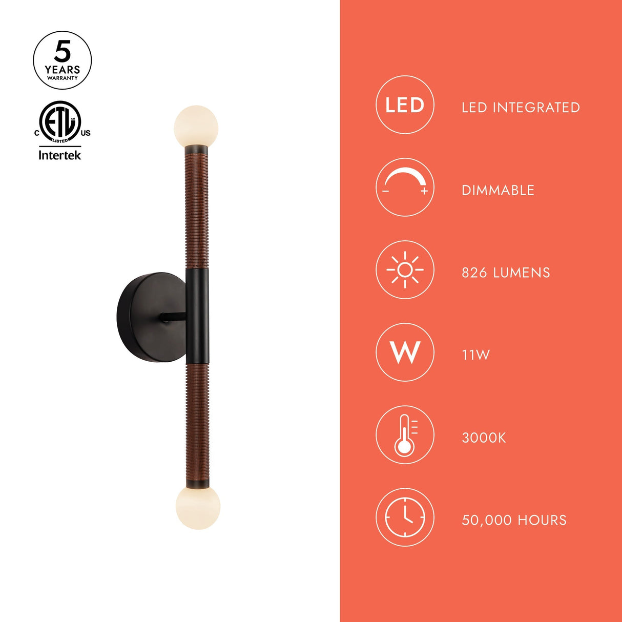 Alora Mood Arden 23-in Wall/Vanity Light