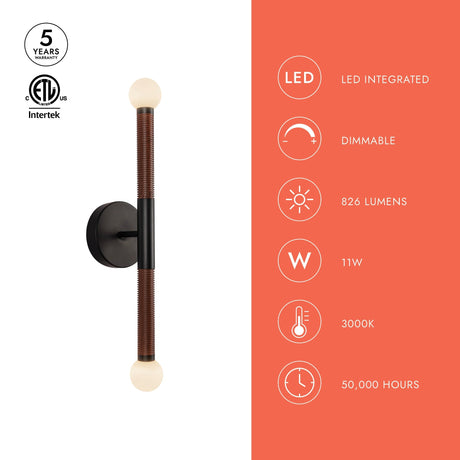 Alora Mood Arden 23-in Wall/Vanity Light