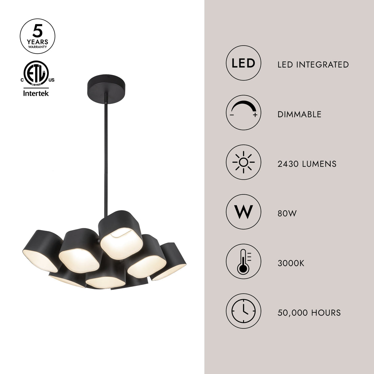 Kuzco Arena 18-in Chandelier