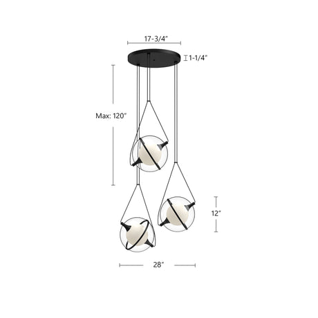 Kuzco Aries 28-in Chandelier