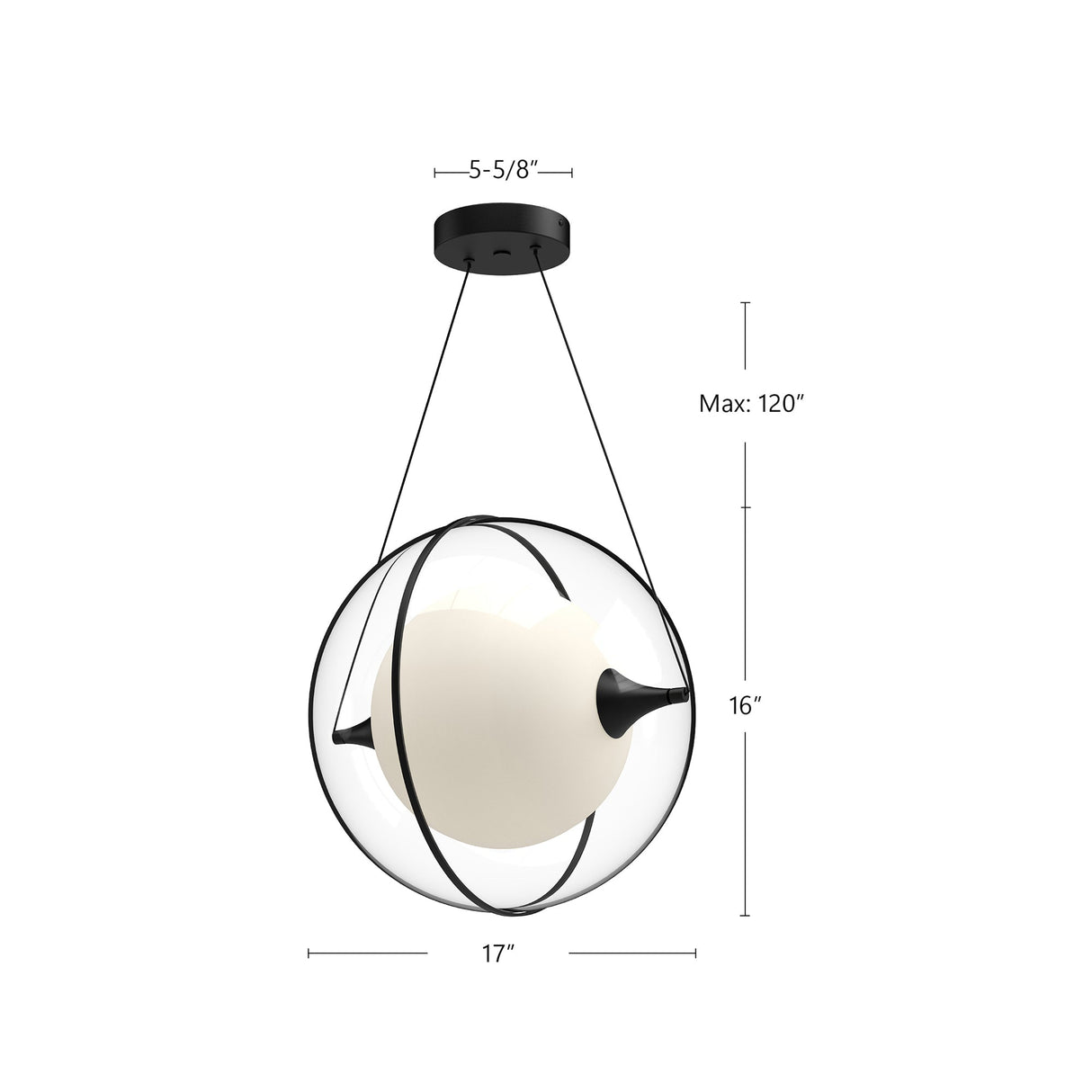 Kuzco Aries 16-in Pendant