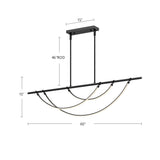 Alora Aryas 60-in Linear Pendant