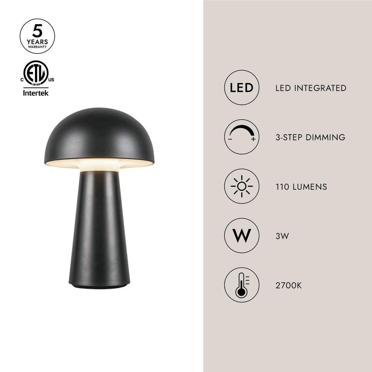 Kuzco Asher 8-in Table Lamp