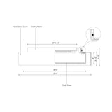 Kuzco Aston 14-in Flush Mount