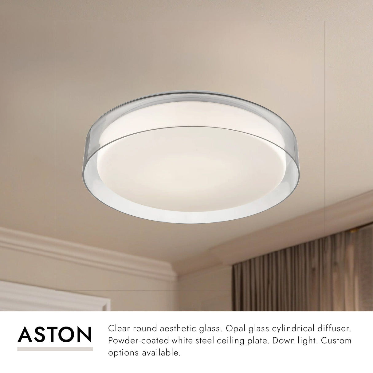 Kuzco Aston 18-in Flush Mount