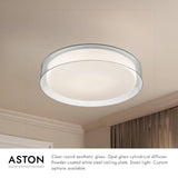 Kuzco Aston 18-in Flush Mount