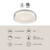 Kuzco Aston 18-in Flush Mount