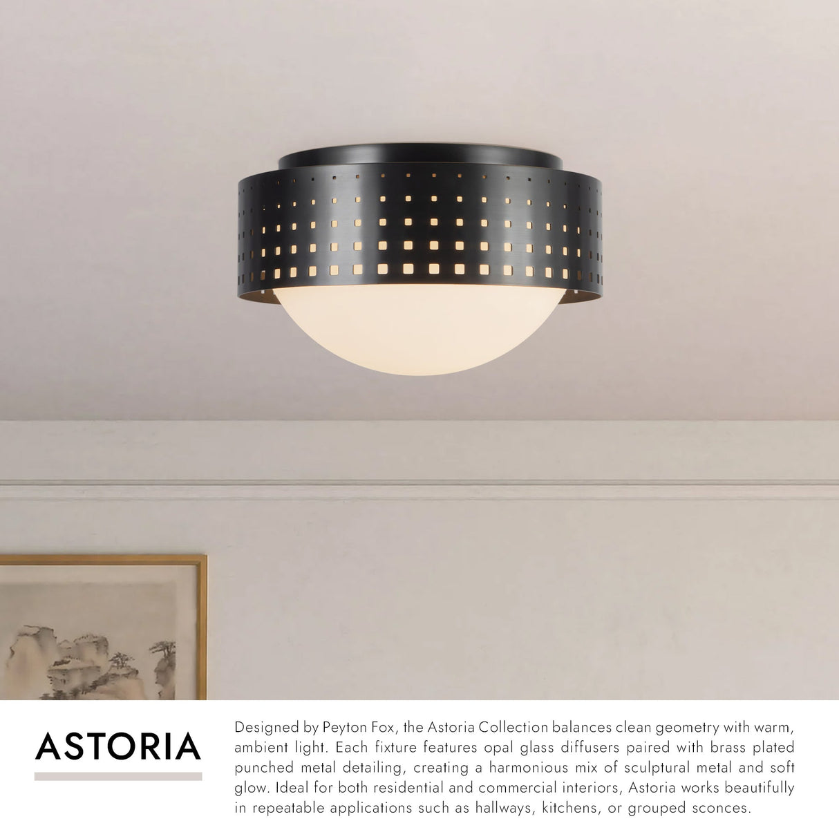 Kuzco Astoria 10-in Flush Mount