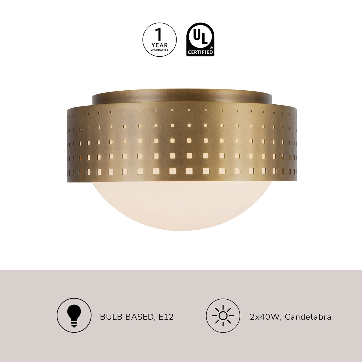 Kuzco Astoria 10-in Flush Mount