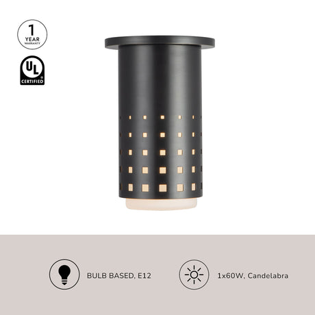Kuzco Astoria 7-in Semi-Flush Mount