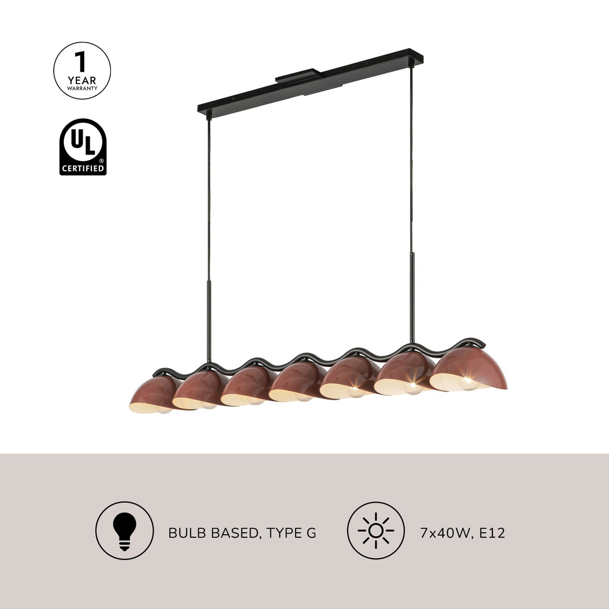 Kuzco Atlas 42-in Linear Pendant