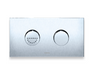 Invisi Series II ADA dual-flush plate and raised button set