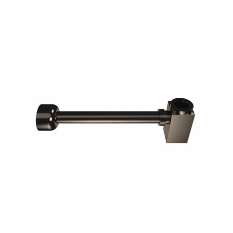 Square Waste with Integrated Trap in Polished Nickel