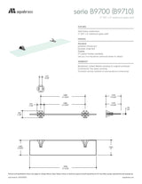 Wallmount glass shelf