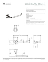 5 3/4" wallmount paper holder