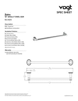 ZEHN 18" SINGLE TOWEL BAR