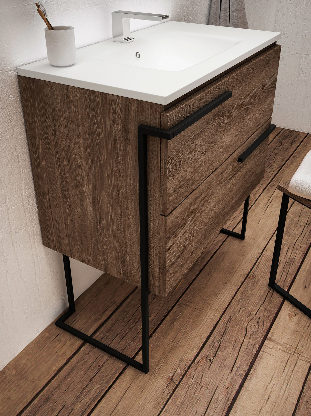 Accent 24″ Two Drawer Wall-Mounted Vanity