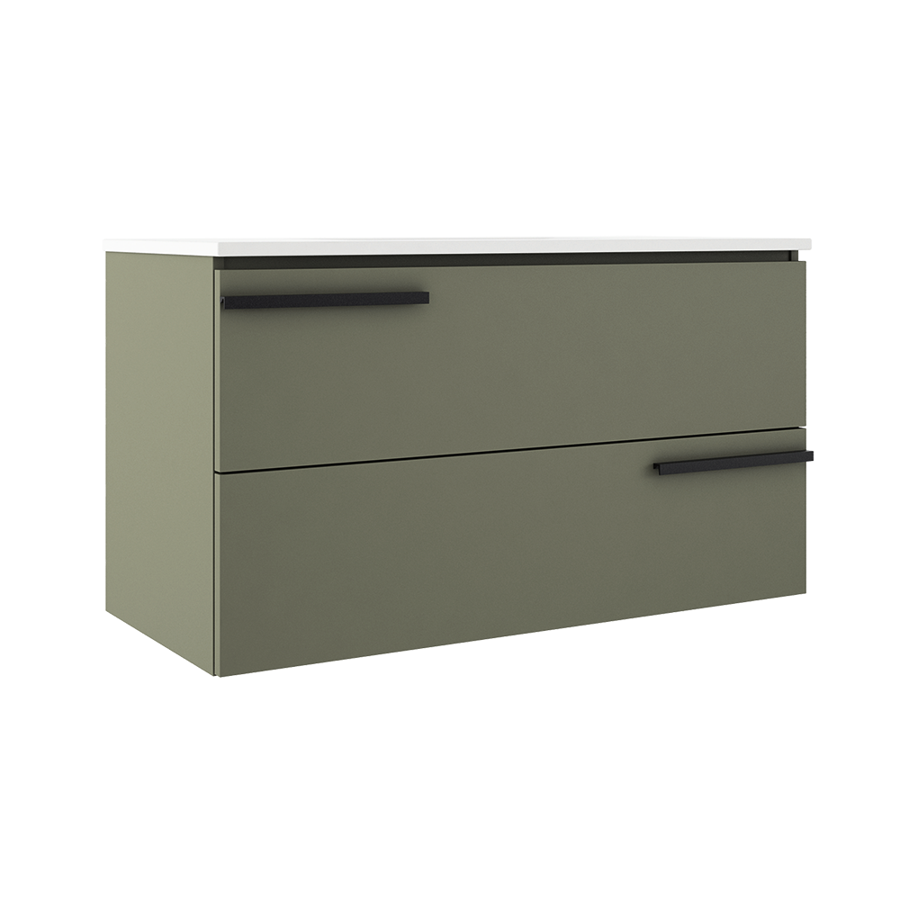 Accent 36″ Two Drawer Wall-Mounted Vanity