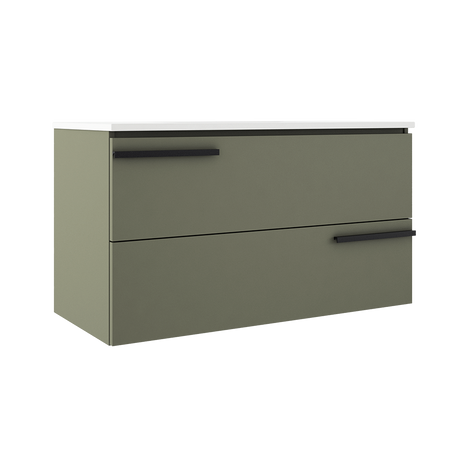 Accent 36″ Two Drawer Wall-Mounted Vanity - image 1