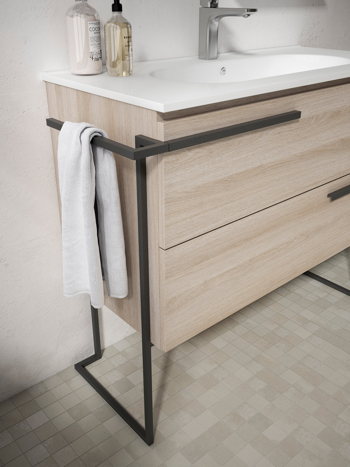 Accent 48″ Two Drawer Wall-Mounted Vanity