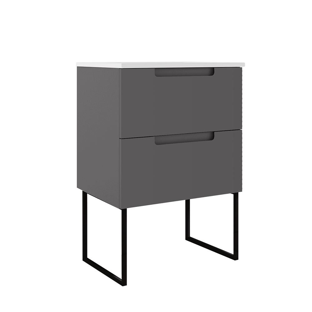 Coda 24″ Two Drawer Wall-Mounted Vanity
