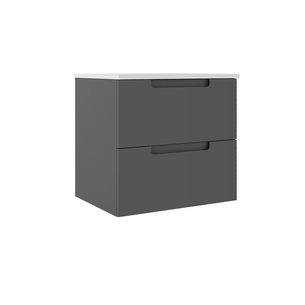 Coda 24″ Two Drawer Wall-Mounted Vanity