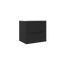 Coda 24″ Two Drawer Wall-Mounted Vanity in Matte Black