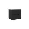 Coda 24″ Two Drawer Wall-Mounted Vanity in Matte Black