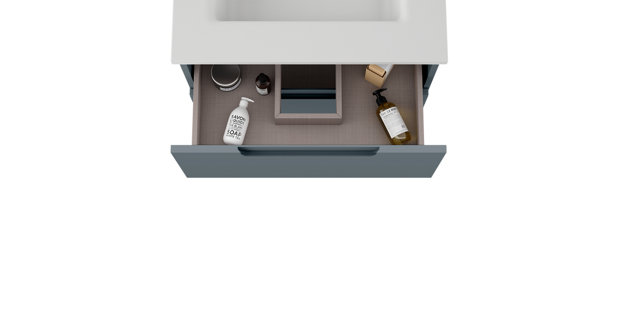 Coda 24″ Two Drawer Wall-Mounted Vanity