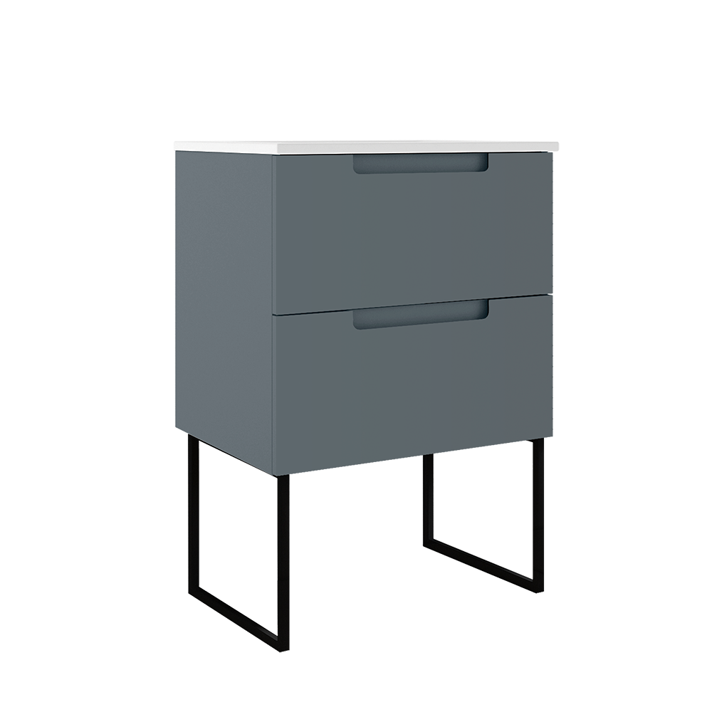 Coda 24″ Two Drawer Wall-Mounted Vanity