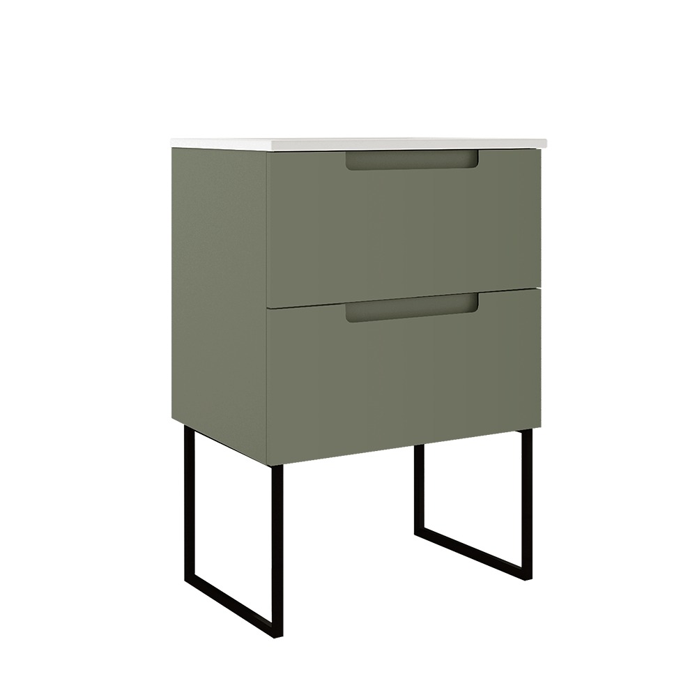 Coda 24″ Two Drawer Wall-Mounted Vanity