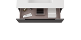 Coda Rippled 31″ Two Drawer Wall-Mounted Vanity