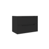 Coda 31″ Two Drawer Wall-Mounted Vanity in Matte Black