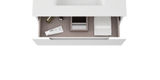 Coda Rippled 31″ Two Drawer Wall-Mounted Vanity