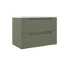 Coda Rippled 31″ Two Drawer Wall-Mounted Vanity