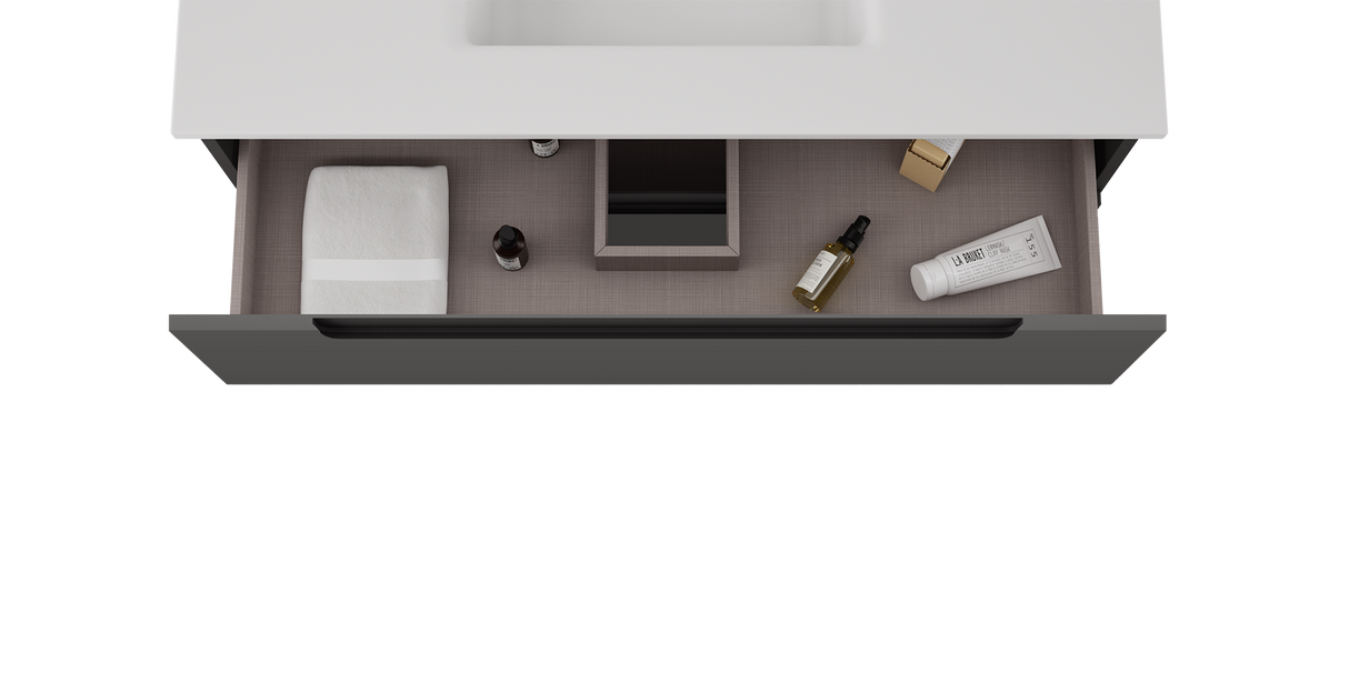 Coda 36″ Two Drawer Wall-Mounted Vanity