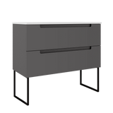 Coda 36″ Two Drawer Wall-Mounted Vanity