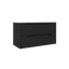 Coda 36″ Two Drawer Wall-Mounted Vanity in Matte Black