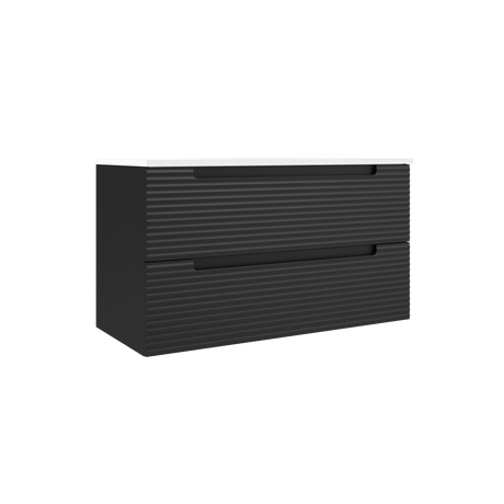 Coda Rippled 36″ Two Drawer Wall-Mounted Vanity - image 11