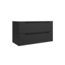 Coda Rippled 36″ Two Drawer Wall-Mounted Vanity