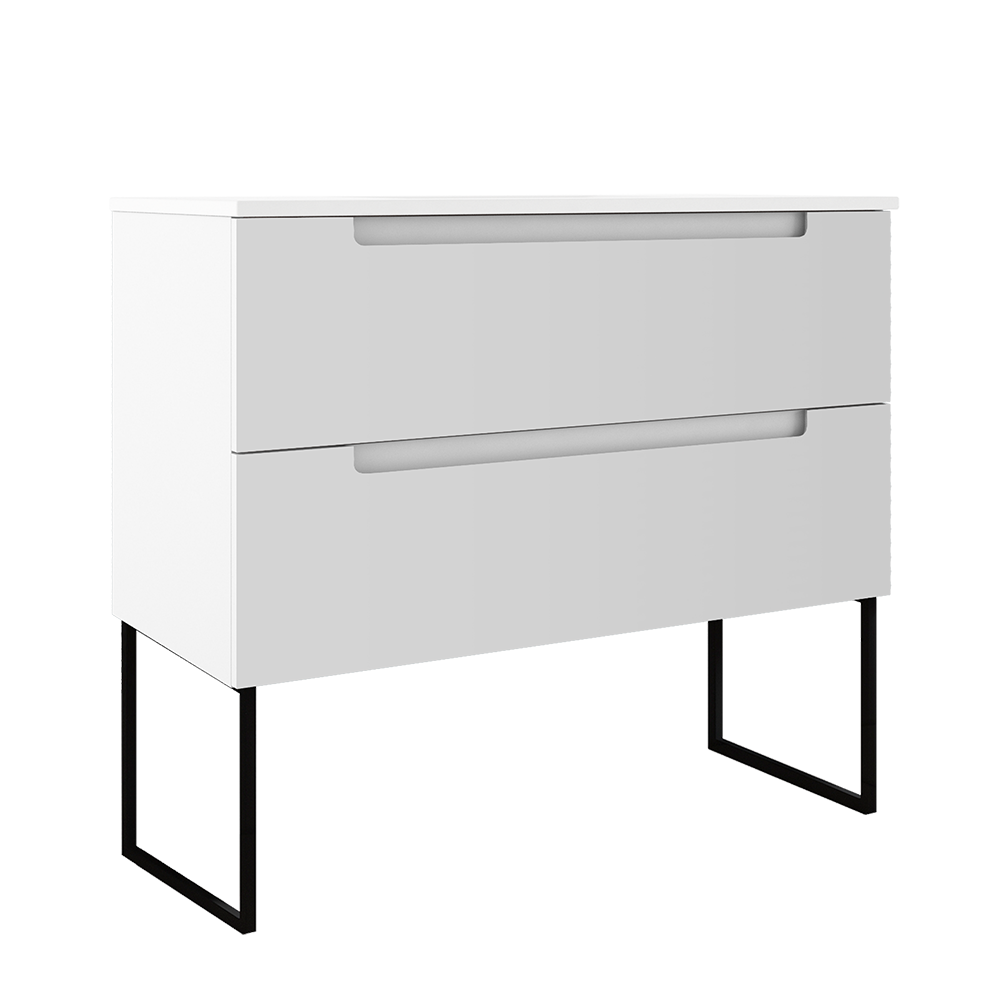 Coda 36″ Two Drawer Wall-Mounted Vanity
